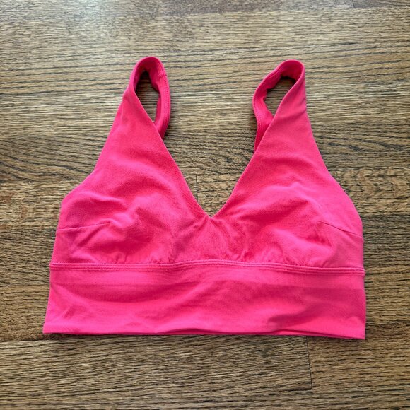 lululemon Align V Neck Bra C/D Lip Gloss Size 8 - Picture 3 of 4